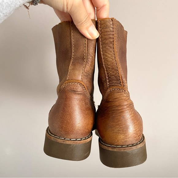 Roots Short Roll Over Brown Tribe Leather Slouchy Boots - 6US 🇨🇦 - Picture 5 of 7